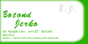 botond jerko business card